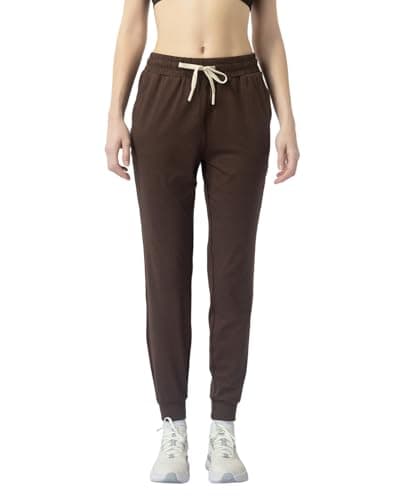 Leapstride Women's Moisture Wicking Jogger Pants for Fitness, Drawstring Waist, Side Pockets, Soft Breathable for Running, Casual Sports - Image 1