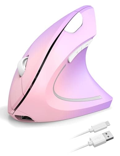 TECKNET Ergonomic Mouse, Wireless Rechargeable Vertical Mouse for Carpal Tunnel Right Hand, 4800 DPI 5 Adjustable Levels 2.4GHz with USB-A Receiver, Silent Click, for Laptop, PC, MacBook, Desktop - Image 1