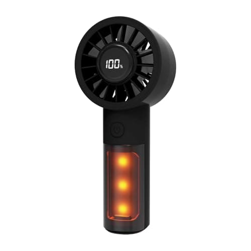 Portable Mini handheld Personal Fan with Night Light,5 Speeds,Rechargeable