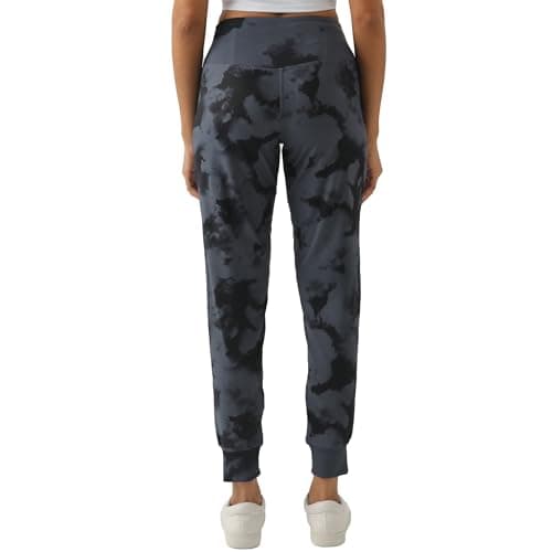 Rrosseyz Women's Joggers with Pockets Lightweight Soft Workout Athletic Pants for Camping Yoga Running(Ink Gray,XL) - Thumbnail 2