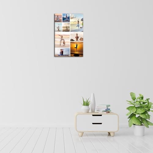 ZHIYYHAO Collage Canvas Prints with Your Photos Framed Personalized Multi Pictures Canvas Wall Art for Living Room Bedroom Study room Home Decor (CF-8,18.00L X12.00W'') - Thumbnail 4