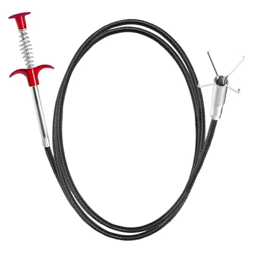 GDOMI 118" Flexible Grabber Claw Tool Reacher, Drain Snake Hair Drain Clog Remover Tool with 4 Claws Bendable Hose for Litter Pick, Home and Kitchen Sink, Drains, Toilet - Image 1