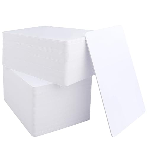 250 Pack Premium Blank PVC ID Cards CR80 30 Mil Credit Card Size White Plastic Badge Cards Double-Sided Printable Compatible with Most Photo ID Card Printers - Image 1