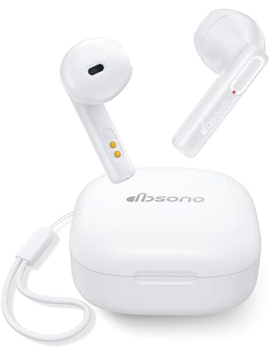 True Wireless Earbuds Bluetooth Headphones: Ultra-Lightweight Bluetooth Earbuds for All-Day Comfort, Waterproof TWS Ear Buds with Mic, 25H Playtime, Earphones for iOS/Android, Work, Commute, Study - Image 1