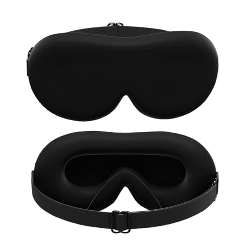 NobleSilk 22 Momme 100% Mulberry Silk Eye Mask for Women Men,3D Eye Mask for Sleeping, Adjustable Breathable Blindfold for Sleeping, Zero Eye Pressure Light Blocking Mask for Travel Yoga Nap