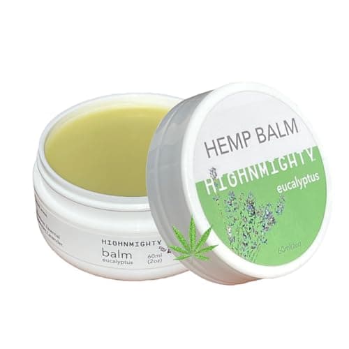Highnmighty Maximum Strength Hemp Balm Salve | Relaxing, Natural, Fast-Acting Topical Cream for Muscle Joint Back Knee Shoulder Neck Elbow Hand Foot Relief, 60ml (2oz) (Eucalyptus) - Image 1