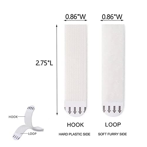 32-Pairs(64 Strips) Medium Picture Hanging Strips Heavy Duty, Damage Free Picture Hangers, Hook and Loop Tape, Removable Adhesive Strips for Frame Hanging, Christmas Decorations, and Living Spaces. - Thumbnail 2