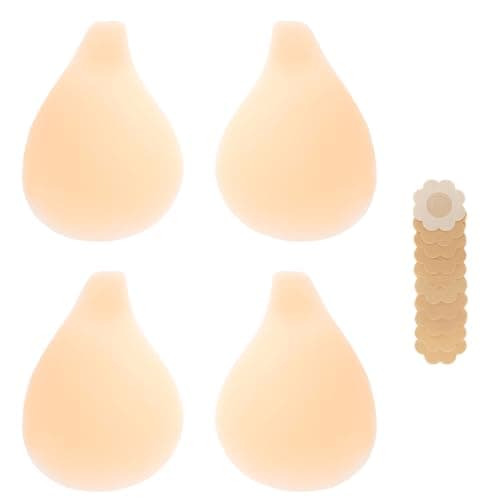 Bontierie Nipple Covers Sticky Push up Bra Added Lift Seamless Ultra-Thin Pasties Women Adhesive Bras Nude - Image 1