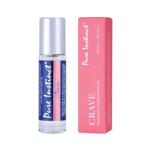 Pure Instinct CRAVE Roll-On The Original Pheromone Infused Essential Oil Perfume Cologne – For Her - TSA Ready 0.34 fl oz - Image 1