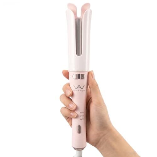 VAV Automatic Curling Iron 1.25” Rotating Hair Curler for Long/Medium Hair,Large Barrel Curling Wand with Dual Voltage,3 Heat Settings,Auto Shut-Off(Beginner Friendly) - Image 1