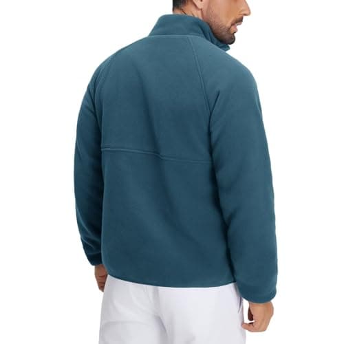 M MAELREG Reversible Fleece Lined Jacket Men Zip Up Warm Golf Jackets Fall Winter Casual Insulated Coats Clothes - Thumbnail 2