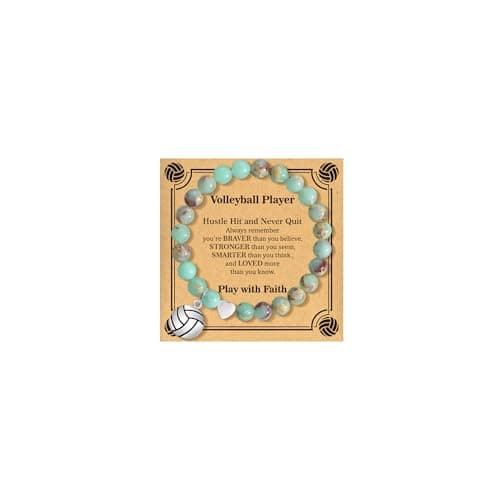 BAYLAY Volleyball Gifts for Teen Girls - Volleyball Bracelet Senior Night Gifts Accessories Stuff for Teen Girls Women Mom Birthday Gift Ideas for Kids Easter Essentials Basket Christmas Stocking Stuffers - Image 1