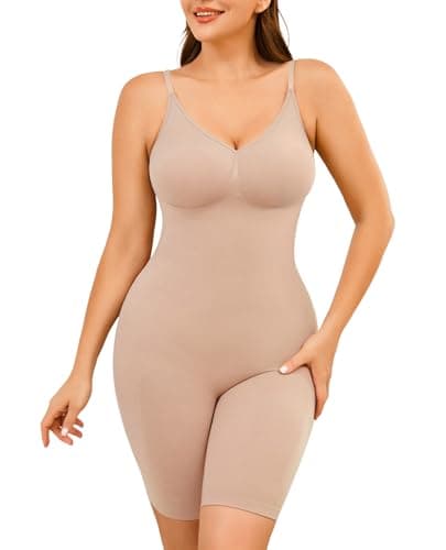 AegisChic Shapewear for Women Tummy Control Mid Thigh Seamless Bodysuit Butt Lift Full Body Suit Shaper - Image 1
