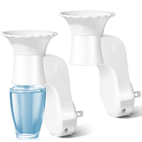 LASENTEUR Wall Fragrance Plug in, 2-Pack Rotatable WallFlower Plug, Compatible with Bath & Body Works WallFlower Fragrance Refills, ETL Certified Fragrance Diffuser Plug for Home, Bedroom & Office - Image 1