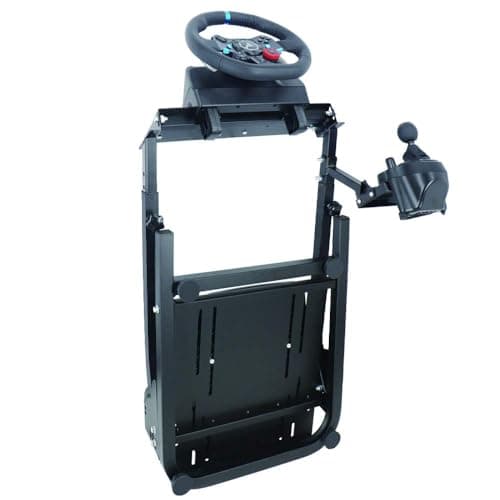 Nejoney Racing Wheel Stand, Height Adjustable & Foldable Steering Wheal Stand Compatible with Logitech G25,G27,G29,G920 Gaming Cockpit - Thumbnail 4