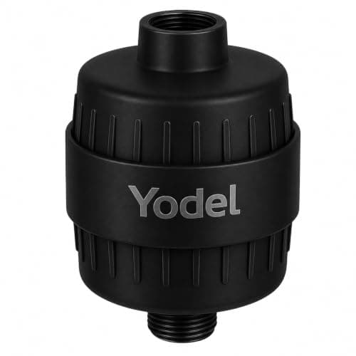 Yodel Shower Filter Matte Black - Shower Head Filter for Hard Water - Water Softener to Remove Chlorine and Fluoride,Improve Hair and Skin Condition - Image 1