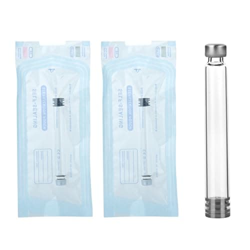 1.8mL Pen Cartridges for Peptide, Glass Cartridges with Rubber Stopper for Injection Pen, Steam Sterilized, Individually Packaged, 10Pack - Thumbnail 4