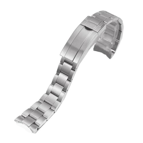 Solid Stainless Curved Watch Band Replacement for Rolex Datejust Submariner Watch Band 20 mm