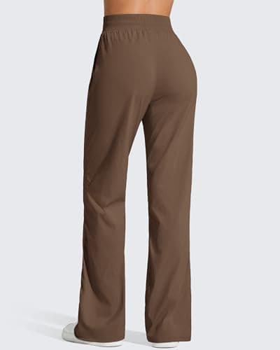 G4Free Women's Workout Joggers with Pockets Drawstring Straight Leg Stretch Active Pants High Waist Casual Trousers Outdoor (Lava Cake,XL,Tall) - Thumbnail 2