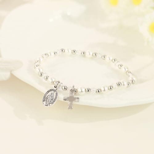 BAYLAY Confirmation Gifts for Teen Girls - Cross Bracelet for Girl Catholic Confirmation Gifts for Teenager Girls - Thumbnail 5