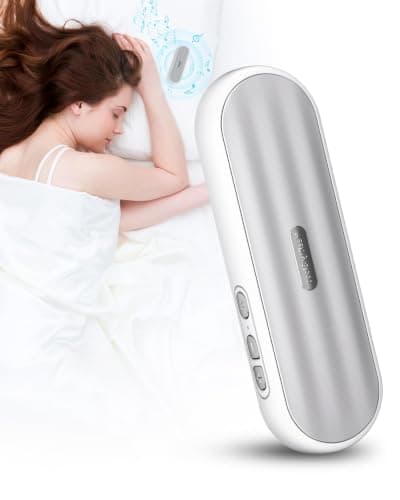 GroTawel Under Pillow Bluetooth Speaker for Sleep: Private Bone Conduction Portable Speaker with White Noise - Long Battery Life for Soothing Sleep Sound (White) - Image 1