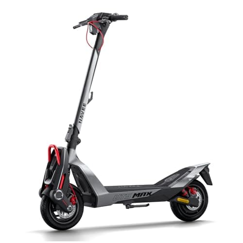 NAVEE UT5 Max Electric Scooter, 31.1 mph Speed, 62.1 Miles Range, 2400W Peak Motor, Dual Hydraulic Suspension & Disc Brake, 12" Self-healing Tubeless Tires, Flash Charging, Scooter for Adults, UL 2272