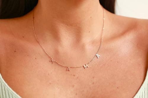 Mothers Day Gifts for Mom, for Wife - 14K Gold Mama Necklace- First Mothers Day Gifts for New Mom - Hypoallergenic, Water-Resistant & Tarnish-Free - Momma Necklace for Women - For Mother to Be - Thumbnail 5