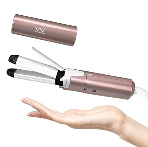 VAV Mini 2 in 1 Curling Iron and Hair Straightener - Dual Voltage Travel Size,1 Inch Ceramic Curling Wand for Short Hair,Bangs,Curls,Portable Hair Iron - Thumbnail 2