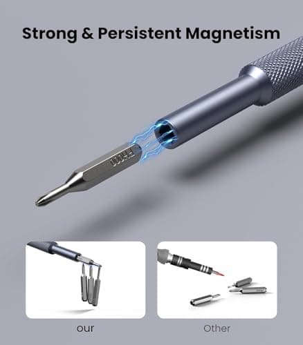 Wesdut 37-in-1 Small Precision Screwdriver Set, Professional Magnetic Mini Repair Tool Kit for Phone, Computer,Watch,Laptop,Macbook,Ring Doorbell,Eyeglass,Electronic, [Bearing Steel] Screw Driver - Thumbnail 4