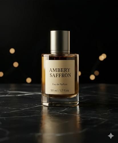 Larsweryar Ambery Saffron Eau de Parfum for Women - Long Lasting Perfume Spray with Saffron, Jasmine, Amber & Cedarwood - Inspired by B.accarat R.ouge 540, 1.7 Fl Oz - Thumbnail 3