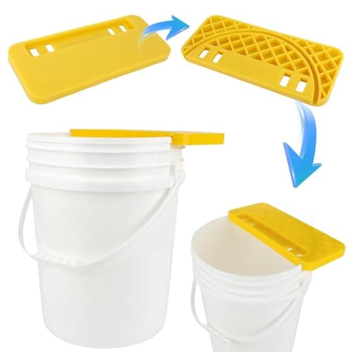 CYSFETENA Honey Uncapping Tool Tank Holder, Honey Harvesting Equipment, Easy Clean Honey Uncapping Tank Bucket Scraper for Beekeeping Hive Frames Cleaning, Fit All 5 or 6 Gallon Bucket - Thumbnail 4
