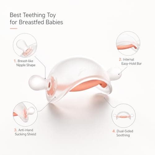 Garkoko Baby Teething Toys for Teething Relief, Silicone No-Drop Baby Teether Toys for 3-6 & 6-18 Months, BPA-Free Infant Chew Toy - Thumbnail 5