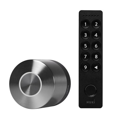 Nuki Smart Lock & Keypad 2, Keyless Door System with Auto-Lock, Fingerprint and Code Access, App Control, Easy Setup, Compatible with Alexa, Google, for Secure and Easy Home Entry - Image 1