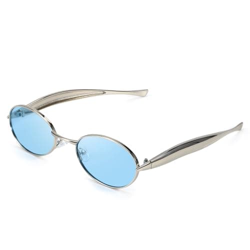 SODQW Retro Oval Sunglasses for Women Vintage Round Sun Glasses with Gold Metal Temples UV400 Protection 2025 Shades - Image 1