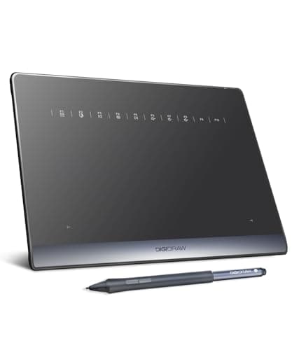 DIGIDRAW TW410 Wireless Drawing Tablet 6x4 Inch, Bluetooth 5.0 Graphics Tablet with 16384 Levels Battery-Free Pen, Paper-Like Portable Art Pad for Beginners, On-the-Go Creating, Mac/PC/Android - Image 1