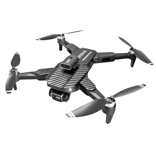 4K Dual-Camera Drone with GPS for Adults & Teens - Foldable RC Quadcopter with Auto Focus, 30 Mins Flight Time, Follow Me, Waypoint Flight, Headless Mode, 6-Axis Gyro, One-Key Emergency Stop - Black - Thumbnail 2