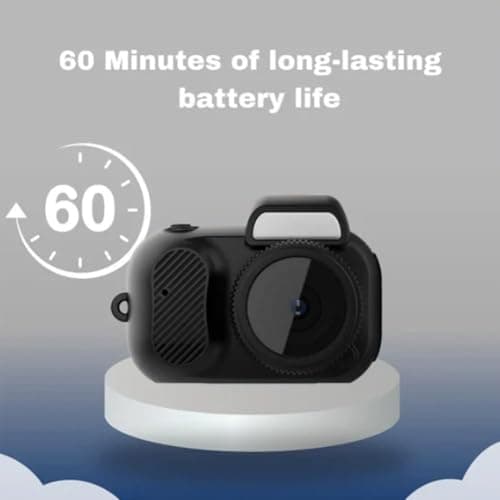 Gsnagole Keychain Camera, World's Smallest 1080P HD Mini Camera, Retro Portable Mini, 100 Mins Battery Life, for Students, Kids (16G) - Thumbnail 6