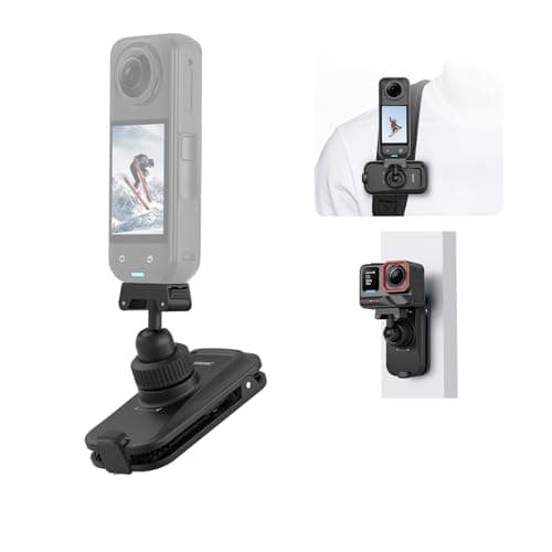 BRDRC Magnetic Backpack Mount for Insta360 X5 Ace Pro 2, Quick Release Magnet Mount Bag Strap Anti-Slip Shoulder Clip Belt for Insta 360 X5 X4 Air Ace Pro 2 Accessories - Image 1