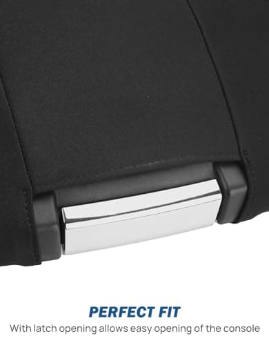 JOYTUTUS Center Console Cover Compatible with 2013-2018 Ram 1500 & 2013-2026 Ram 2500/3500/1500 Classic Model Jump Seat Console, Neoprene Arm Rest Armrest Cover for Car, Middle Console Cover Lid - Thumbnail 3