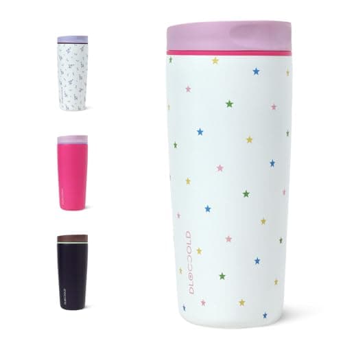 DLOCCOLD Insulated Stainless Steel Coffee Tumbler with Spill Resistant Lid, Reusable Iced Coffee Cup, Cup Holder Friendly Travel Coffee Mug, 24oz