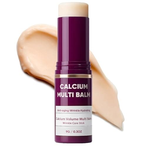 Calcium Multi Balm Stick, Calcium Volume Multi Balm, Under Eye Balm, Korean Collagen Hydrating & Moisturizing Stick, Anti-Aging, Firming Skin, Reduce Fine Lines, Suitable for Face, Eyes, Neck (1) - Image 1