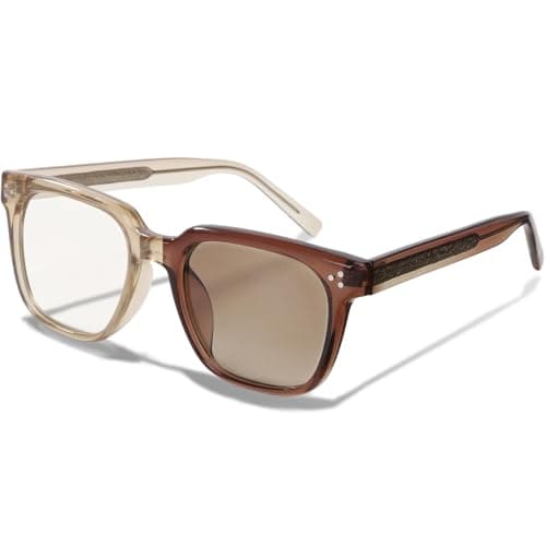 Photochromic Sunglasses Synchronized Color-Changing Frames and Lenses Brown