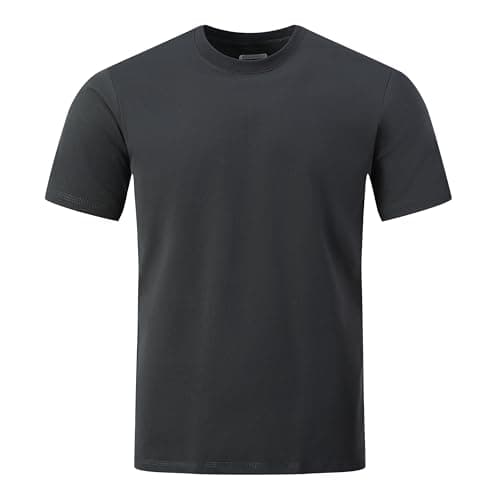 Men's Quick-Dry Moisture-Wicking T-Shirt，UPF 50+ Sun Protection Gym Training & Outdoor Hiking Shirt,Dark Grey 3XL - Image 1