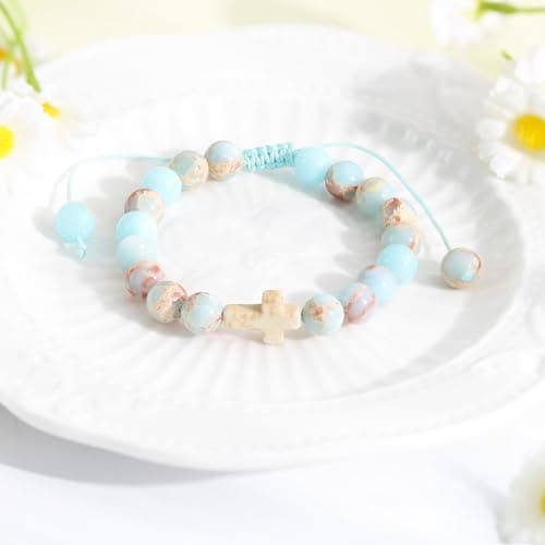 BAYLAY Gifts for Teen Girls, Cross Bracelet for Teen Teenage Girls Birthday Christian Religious Baptism Gifts for Girl Easter Basket Stuffers Fillers Stocking Stuffers - Thumbnail 4
