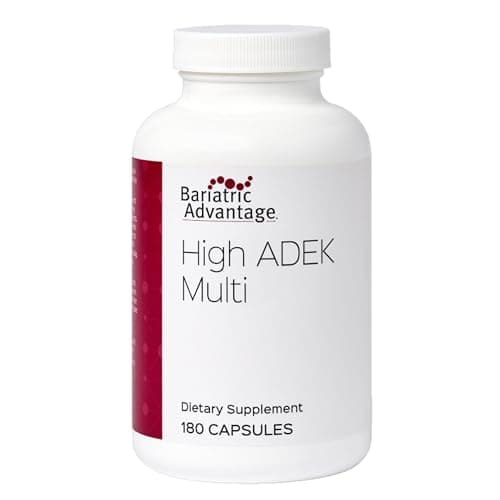 Bariatric Advantage High ADEK Multi - for Bariatric Surgery Patients - Multivitamin with Vitamins A, D, E, K & Trace Minerals - 100%+ DV of ADEK - 180 Capsules - Image 1