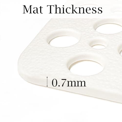 Tiamo Large Non Slip Shower/Bath Mat for Inside Shower, 35.4x23.6 Inch Anti-Slip Shower Stall Mat for Elderly,Extra Long Bathtub Mat for Shower with Big Suction Cups - Thumbnail 5