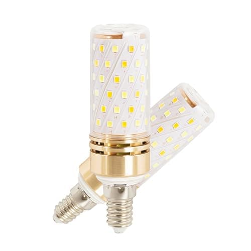 Erkangsm Smart Led Corn Light-Bulb with Remote-Control E14 9W Light Bulbs Adjustable Color Temperature (Warm/Cool) and Brightness, 2 Pack (2 Bulbs + 1 Remote) - Thumbnail 2