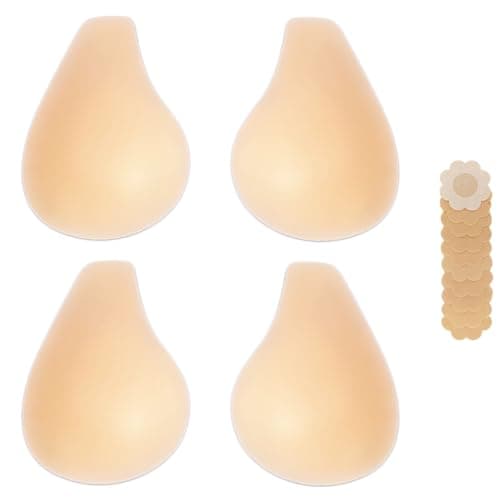 Bontierie Nipple Covers Sticky Push up Bra Added Lift Seamless Ultra-Thin Pasties Women Adhesive Bras Nude - Image 1