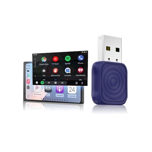 Carlinkit Mini Ultra Wireless CarPlay & Android Auto Adapter - Plug & Play Dongle for iPhone & Android, Convert Wired to Wireless, USB-A/USB-C Fast Connection, Compatible with OEM Wired Cars - Image 1