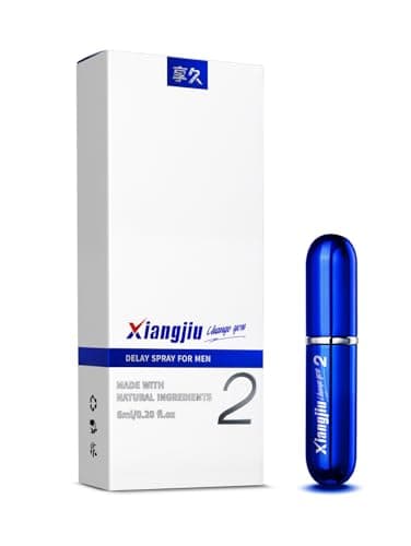 Xiangjiu Duration Delay Spray for Men, Last Long in Bed, Prolong Climax Control, 2nd Generation, 0.2 Fl Oz, 85 Sprays, 6ML - Image 1